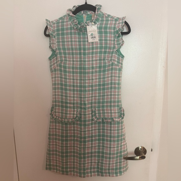The Beaufort Bonnet Company Green and Pink Plaid Dress - Picture 3 of 6